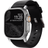 Кожаный ремешок Nomad Modern Band Black Leather / Silver Hardware (NM01908685) для Apple Watch 49мм | 45мм | 44мм Кожаный ремешок Nomad Modern Band Black Leather / Silver Hardware (NM01908685) для Apple Watch 49мм | 45мм | 44мм