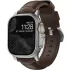 Шкіряний ремінець Nomad Traditional Band Rustic Brown Leather / Silver Hardware (NM1A4RST00) для Apple Watch 49мм | 45мм | 44мм Шкіряний ремінець Nomad Traditional Band Rustic Brown Leather / Silver Hardware (NM1A4RST00) для Apple Watch 49мм | 45мм | 44мм