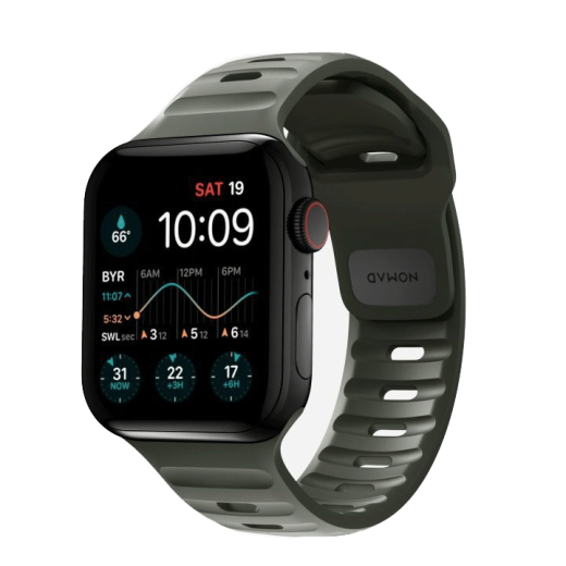 Силиконовый ремешок Nomad Sport Band Ash Green для Apple Watch 42mm | 41mm | 40mm
