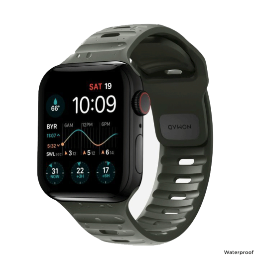 Силиконовый ремешок Nomad Sport Band Ash Green для Apple Watch 49мм | 45мм | 44мм