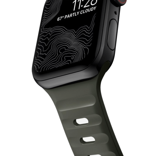 Силиконовый ремешок Nomad Sport Band Ash Green для Apple Watch 42mm | 41mm | 40mm