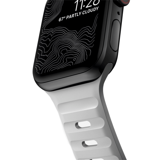 Силіконовий ремінець Nomad Sport Band Lunar Gray для Apple Watch 42mm | 41mm | 40mm