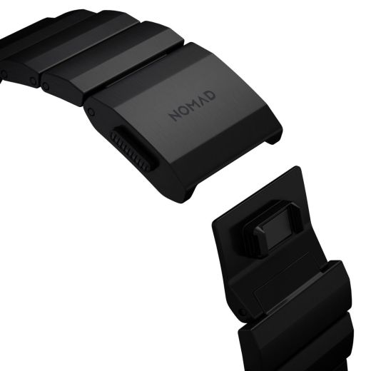 Титановий ремінець Nomad Titanium Band Black для Apple Watch 42мм | 41мм | 40мм