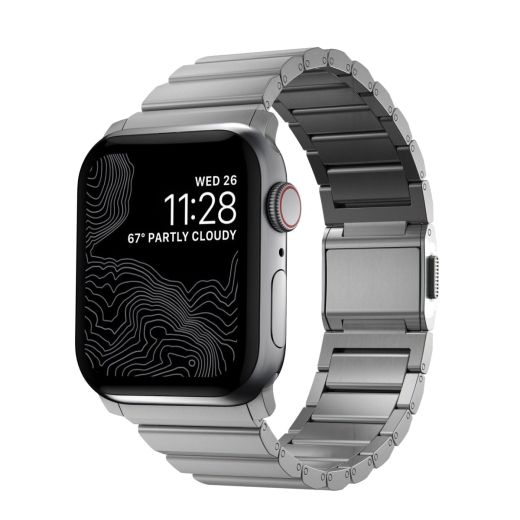 Титановый ремешок Nomad Titanium Band Natural для Apple Watch 42мм | 41мм | 40мм