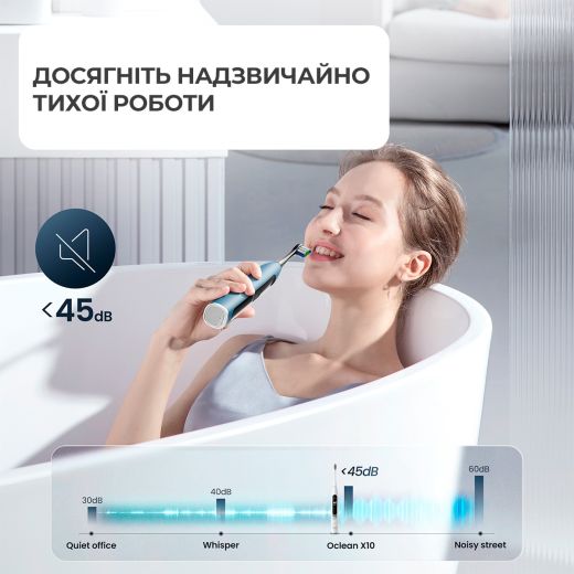 Электрическая зубная щетка Oclean X10 Electric Toothbrush Blue (6970810551914)