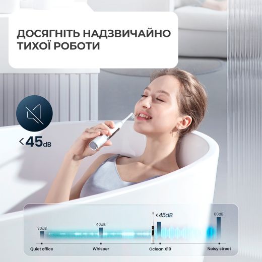 Электрическая зубная щетка Oclean X10 Electric Toothbrush Grey (6970810551938)