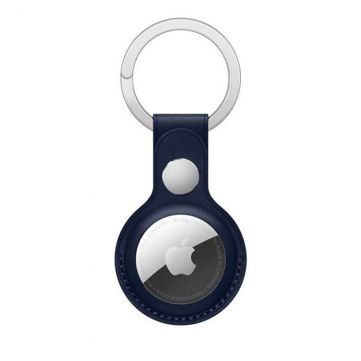 Брелок с кольцом CasePro Leather Key Ring Baltic Blue для AirTag