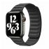 Шкіряний ремінець CasePro Leather Link Size S | M Magnetic Black для Apple Watch 41mm | 40mm | 38mm