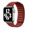 Кожаный ремешок CasePro Leather Link Size M | L Magnetic Red для Apple Watch 45mm | 44mm | 42mm