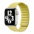 Кожаный ремешок CasePro Leather Link Size M | L Magnetic Yellow для Apple Watch 45mm | 44mm | 42mm