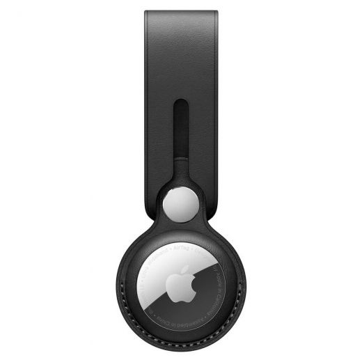 Підвіска-петля CasePro Leather Loop Black для AirTag