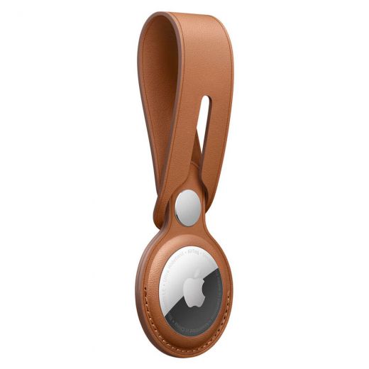 Підвіска-петля CasePro Leather Loop Saddle Brown для AirTag