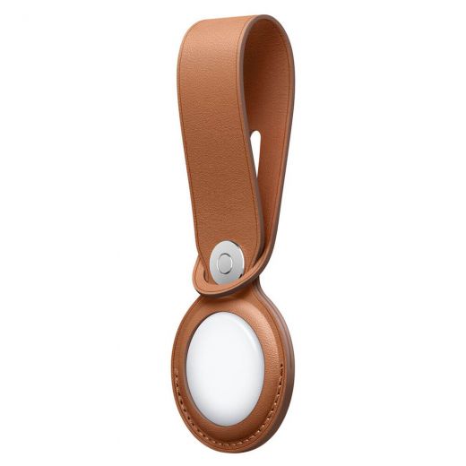 Підвіска-петля CasePro Leather Loop Saddle Brown для AirTag