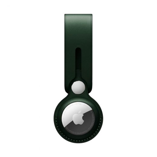 Підвіска-петля CasePro Leather Loop Forest Green для AirTag