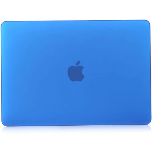 Пластиковый чехол CasePro Soft Touch Matte Blue для MacBook Pro 13" (M1| M2 | 2020 | 2022)