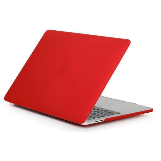 Пластиковый чехол CasePro Soft Touch Matte Red для MacBook Pro 13" (M1| M2 | 2020 | 2022)