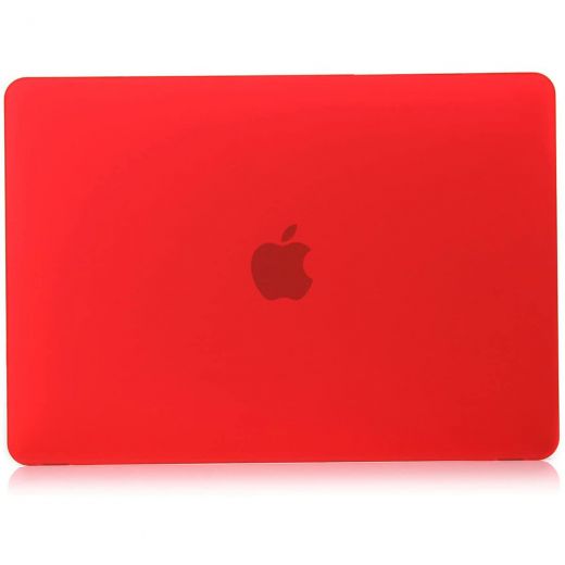 Пластиковый чехол CasePro Soft Touch Matte Red для MacBook Pro 13" (M1| M2 | 2020 | 2022)
