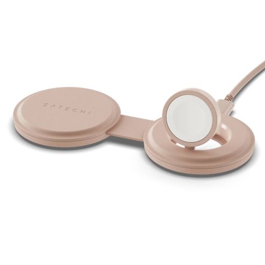 Бездротова зарядка Satechi OntheGo™ 2 в 1 Charger Desert Rose (ST-QTG21R)