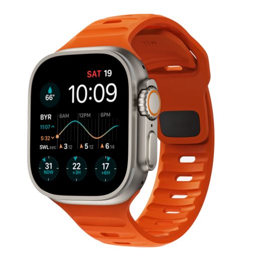 Силіконовий ремінець CasePro Sport Band Orange для Apple Watch 42мм | 41мм | 40мм