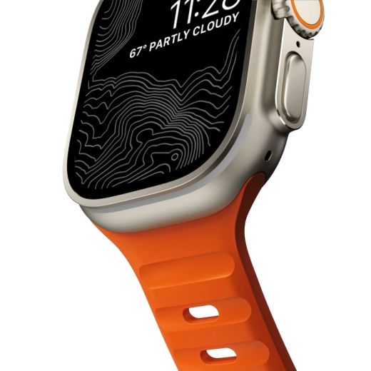 Силіконовий ремінець CasePro Sport Band Orange для Apple Watch 42мм | 41мм | 40мм