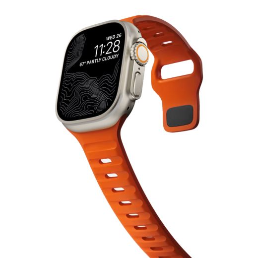 Силіконовий ремінець CasePro Sport Band Orange для Apple Watch 49мм | 45мм | 44мм