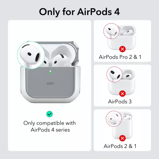 Чохол ESR Orbit Hybrid Case (HaloLock) Red для AirPods 4 (2024)
