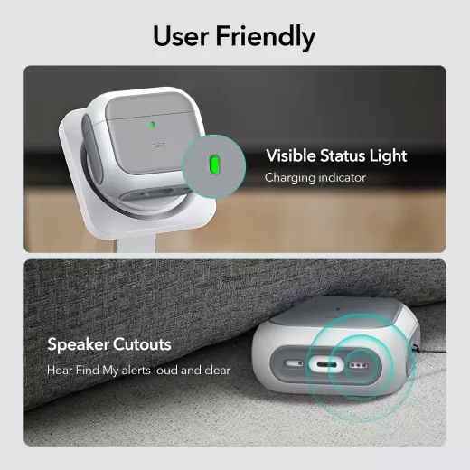 Чохол ESR Orbit Hybrid Case (HaloLock) Mint Green для AirPods 4 (2024)
