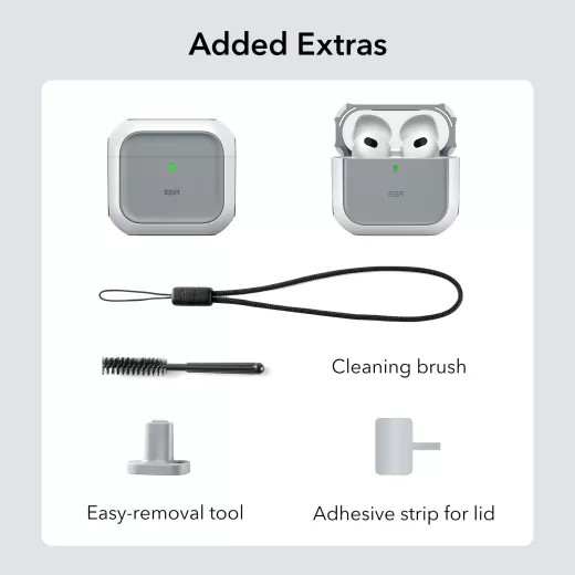 Чохол ESR Orbit Hybrid Case (HaloLock) Mint Green для AirPods 4 (2024)
