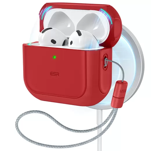 Чохол ESR Orbit Hybrid Case (HaloLock) Red для AirPods 4 (2024)