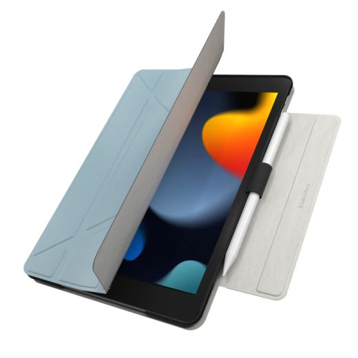 Защитный чехол-подставка SwitchEasy Origami Protective Exquisite Blue для iPad 10.2" (2019|2020|2021) (GS-109-223-223-184)