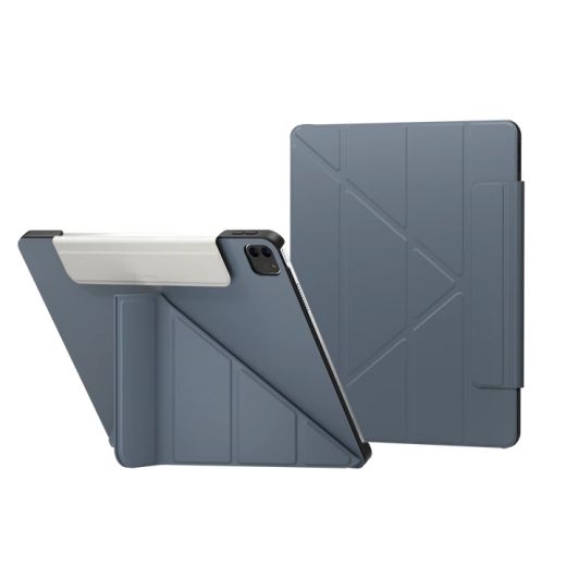 Защитный чехол-подставка SwitchEasy Origami Protective Alaskan Blue для iPad Pro 12.9" (2020 | 2021 | 2022 | M1 | M2) (GS-109-176-223-185)