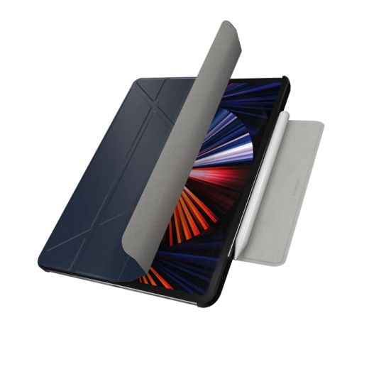 Защитный чехол-подставка SwitchEasy Origami Protective Midnight Blue для iPad Pro 12.9" (2020 | 2021 | 2022 | M1 | M2) (GS-109-176-223-63)