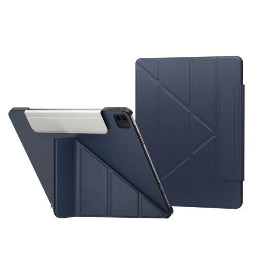 Защитный чехол-подставка SwitchEasy Origami Protective Midnight Blue для iPad Pro 12.9" (2020 | 2021 | 2022 | M1 | M2) (GS-109-176-223-63)