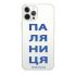 Чехол Oriental Case Palyanytsia blue Clear для iPhone 13 Pro Max