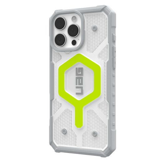 Противоударный чехол UAG Pathfinder Clear Magsafe Active Neon для iPhone 16 Pro Max (114465118181)