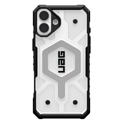 Противоударный чехол UAG Pathfinder Clear Magsafe Ice для iPhone 16 (114466114343)