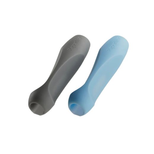 Силіконова накладка Paperlike’s Pencil Grips V2 (2 шт) Charcoal/Blue для Apple Pencil (PL-PG-CB-23)