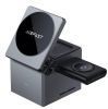 Беспроводная зарядка Acefast 3 в 1 E18 Rubik's Cube Series Metal Gray
