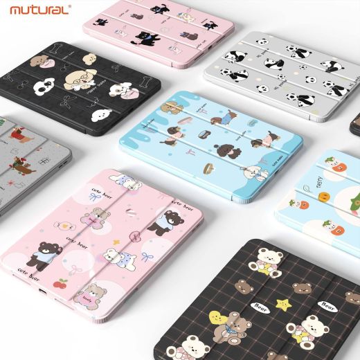 Чохол-підставка Mutural Xing Yi Case Bear Black для iPad Air 11” M3 | M2 (2025 | 2024)