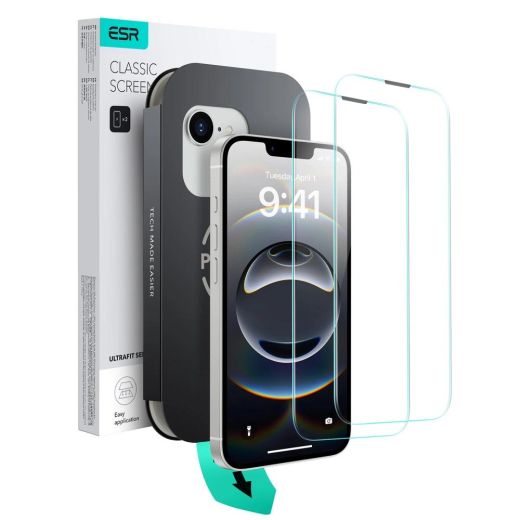 Захисне скло ESR UltraFit Classic Screen Protector для iPhone 16e (1D81500201)