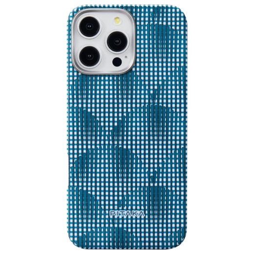 Карбоновий чохол Pitaka Ultra-Slim Case Photosynthesis Ocean Blue для iPhone 16 Pro