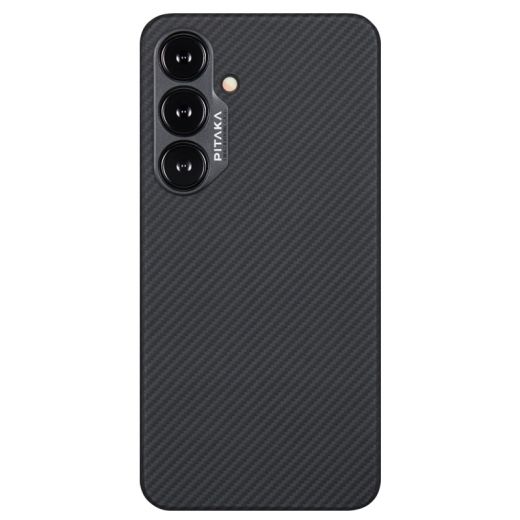 Карбоновый чехол Pitaka Classic Ultra-Slim Case Black/Grey Twill для Samsung Galaxy S24 (KS2401)