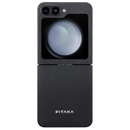 Карбоновий чохол Pitaka Classic Ultra-Slim Case Black/Grey Twill для Samsung Galaxy Z Flip6 (FBFLIP6)