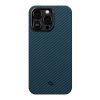 Карбоновый чехол Pitaka MagEZ Case 3 1500D Black/Blue (Twill) для iPhone 14 Pro (KI1408P)