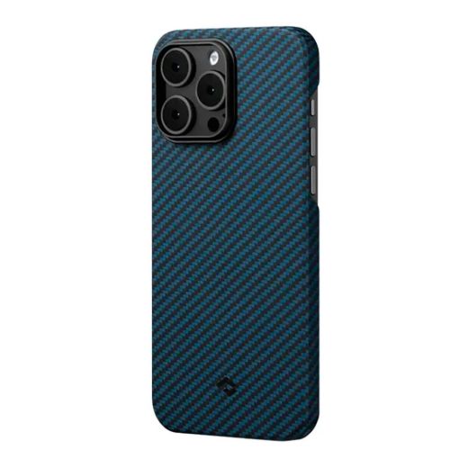 Карбоновий чохол Pitaka MagEZ Case 3 1500D Black/Blue (Twill) для iPhone 14 Pro Max (KI1408PM)