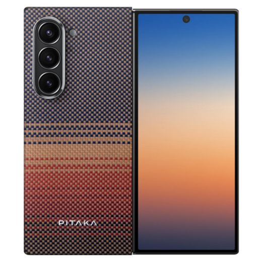 Карбоновый чехол Pitaka Tactile Woven Case Sunset для Samsung Galaxy Z Fold6 (FSFold6)