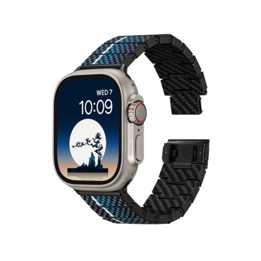 Карбоновый ремешок Pitaka Poetry of Things Chromacarbon Band Moon для Apple Watch 41мм | 40мм