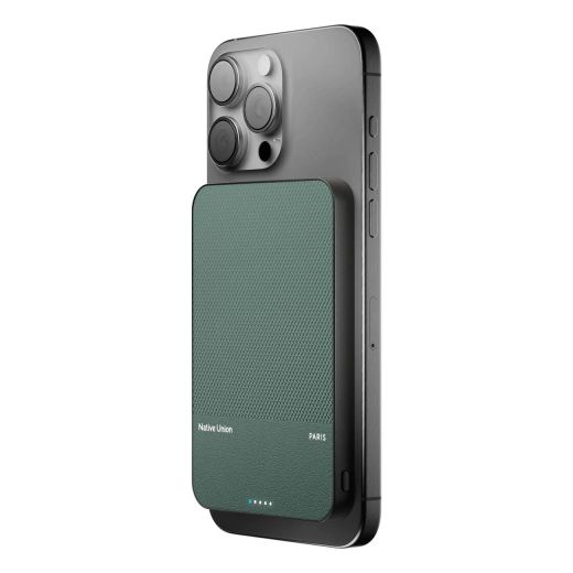Повербанк Native Union (Re) Classic Magnetic Power Bank 5000mAh Slate Green (PB-5KMS-GRN)