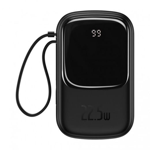 Повербанк Baseus Qpow Digital Display 22.5W 20000mAh (with Type-C cable) (PPQD-I01) Black