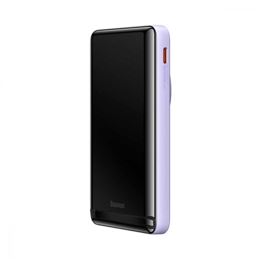 Повербанк з бездротовою зарядкою Baseus Magnetic Portable Charger 20W 10000mAh with cable Type-C to Type-C 60W（20V/3A) Purple (PPCX000005)